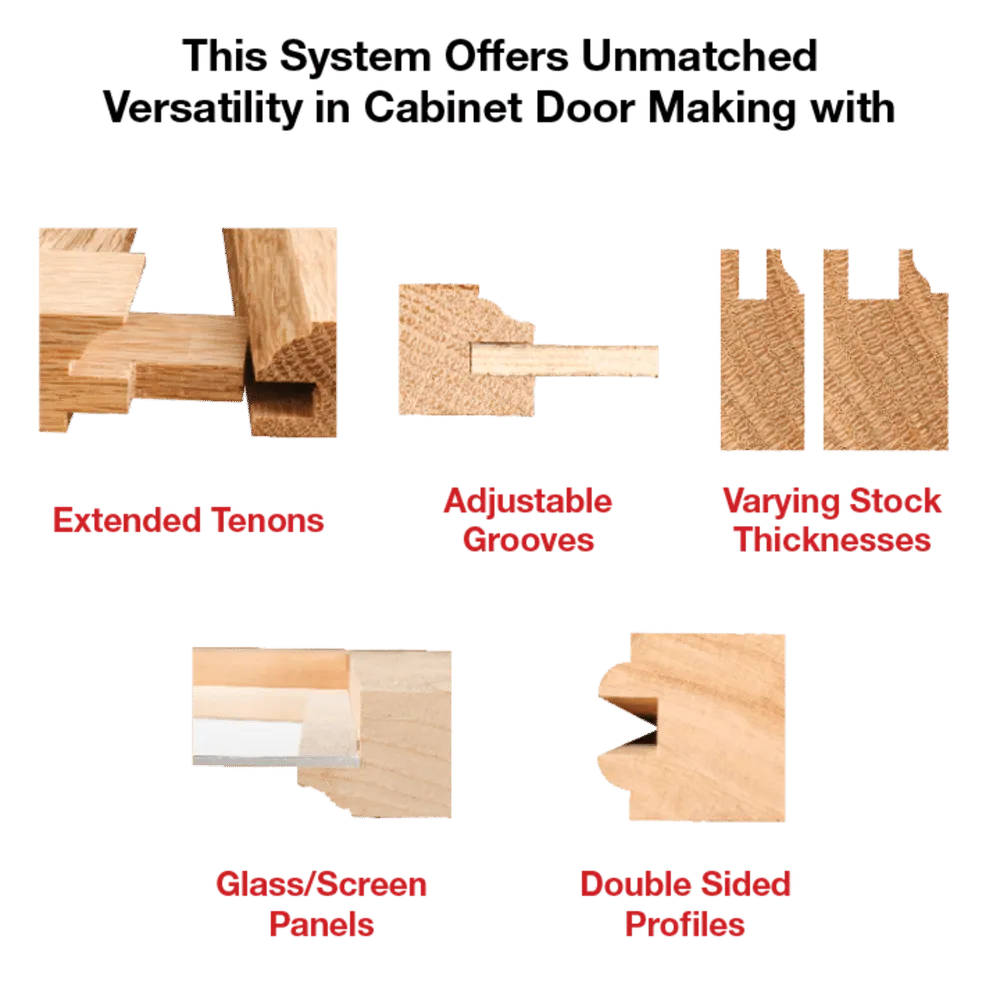 1"-11/16" Premier Adjustable Rail & Stile Bit "- Shaker