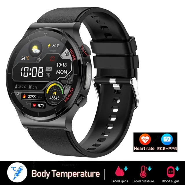 2022New ECG PPG Smart Watch Men Laser Treatment Of Hypertension Hyperglycemia Hyperlipidemia Heart Rate Healthy Sport Smartwatch