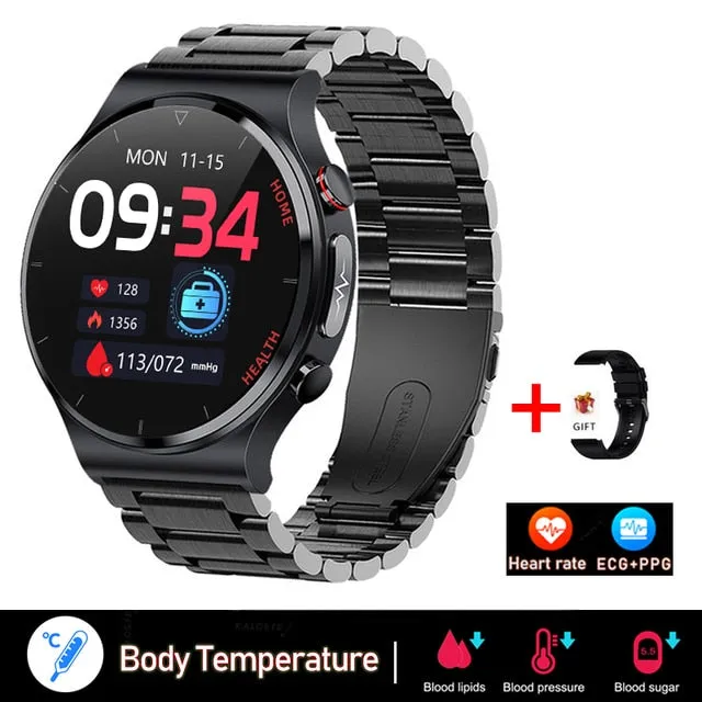 2022New ECG PPG Smart Watch Men Laser Treatment Of Hypertension Hyperglycemia Hyperlipidemia Heart Rate Healthy Sport Smartwatch