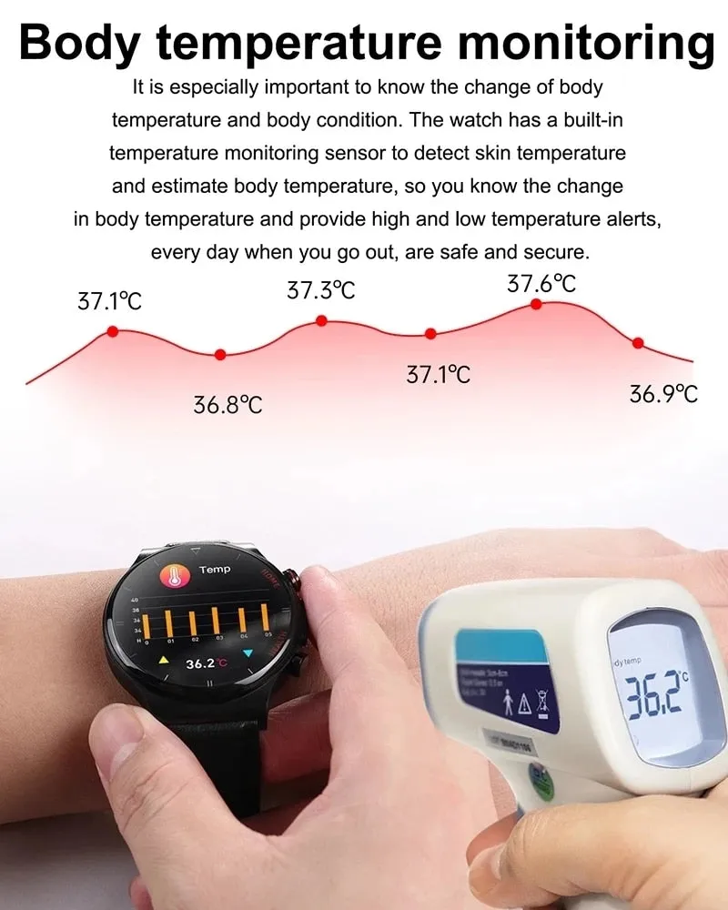 2022New ECG PPG Smart Watch Men Laser Treatment Of Hypertension Hyperglycemia Hyperlipidemia Heart Rate Healthy Sport Smartwatch