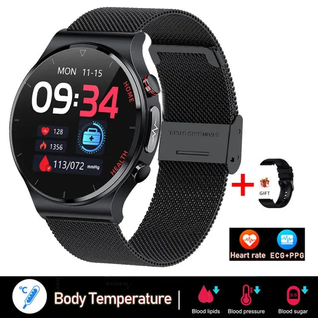 2022New ECG PPG Smart Watch Men Laser Treatment Of Hypertension Hyperglycemia Hyperlipidemia Heart Rate Healthy Sport Smartwatch