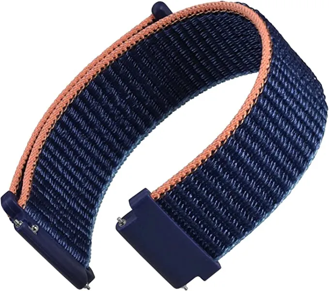 20mm SmartWatch Sport Loop Nylon Bands Kumquat