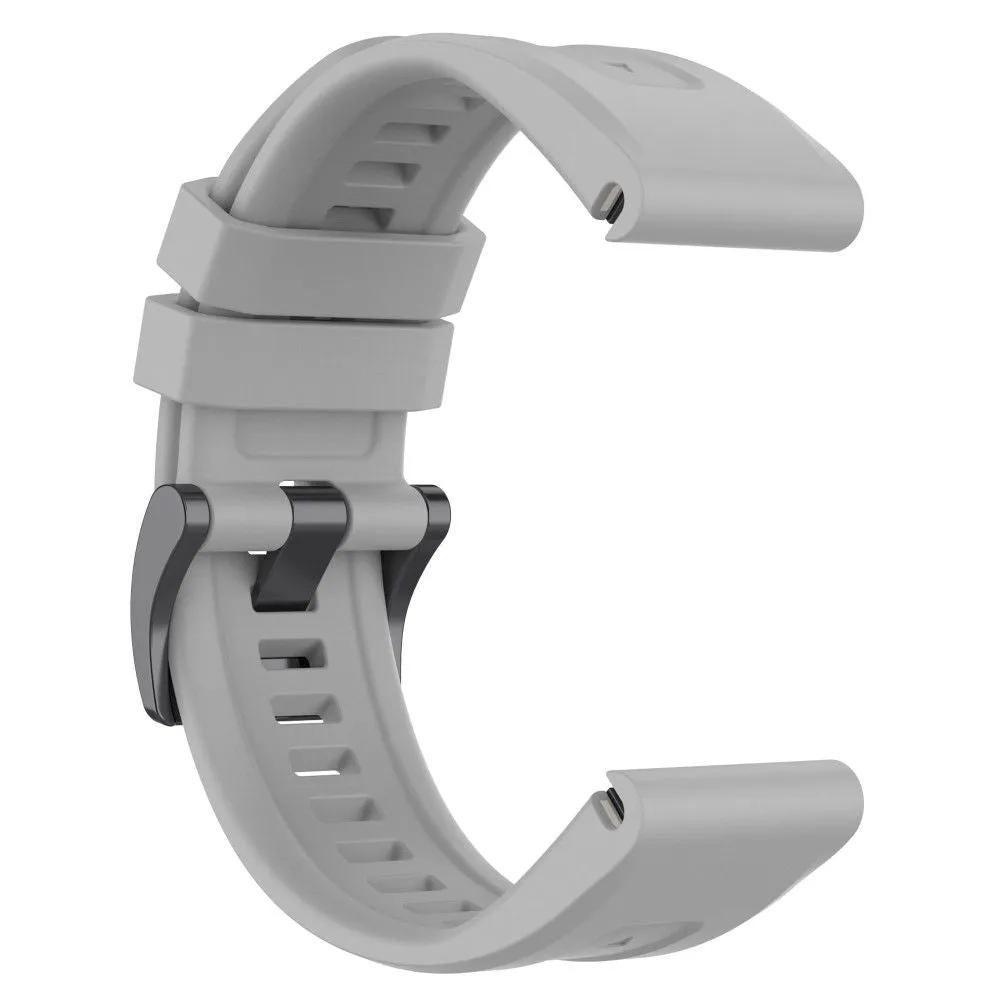 26mm silicone watch strap for Garmin watch - Grey