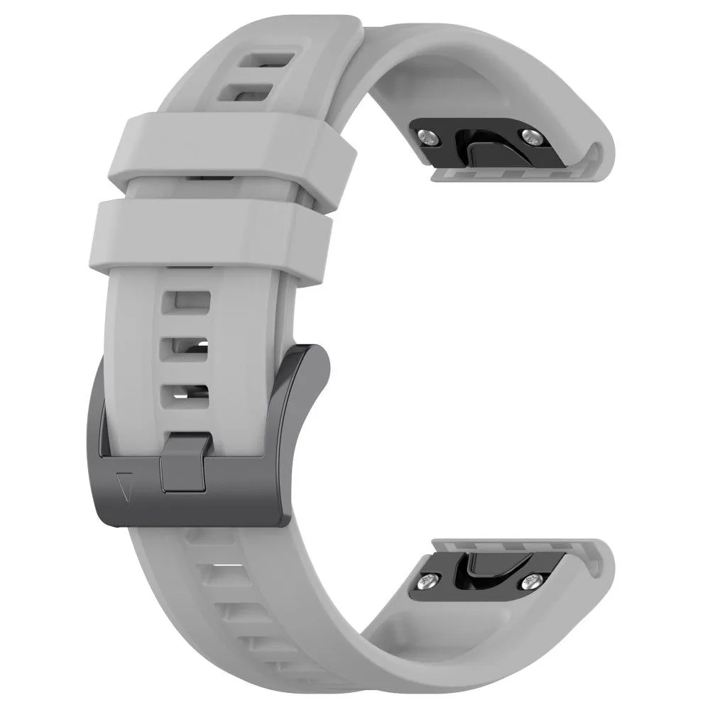 26mm silicone watch strap for Garmin watch - Grey