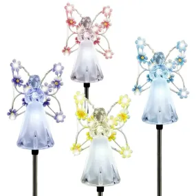 4 Pieces Solar Angel Garden Stake Lights