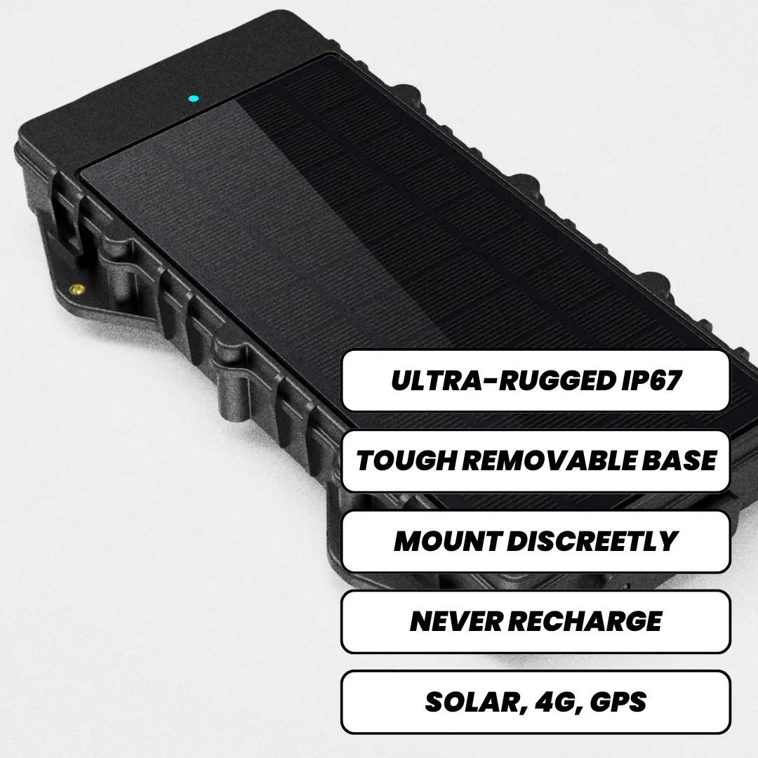 4G Heavy Duty Solar Powered GPS Tracker with Super Long Battery Life