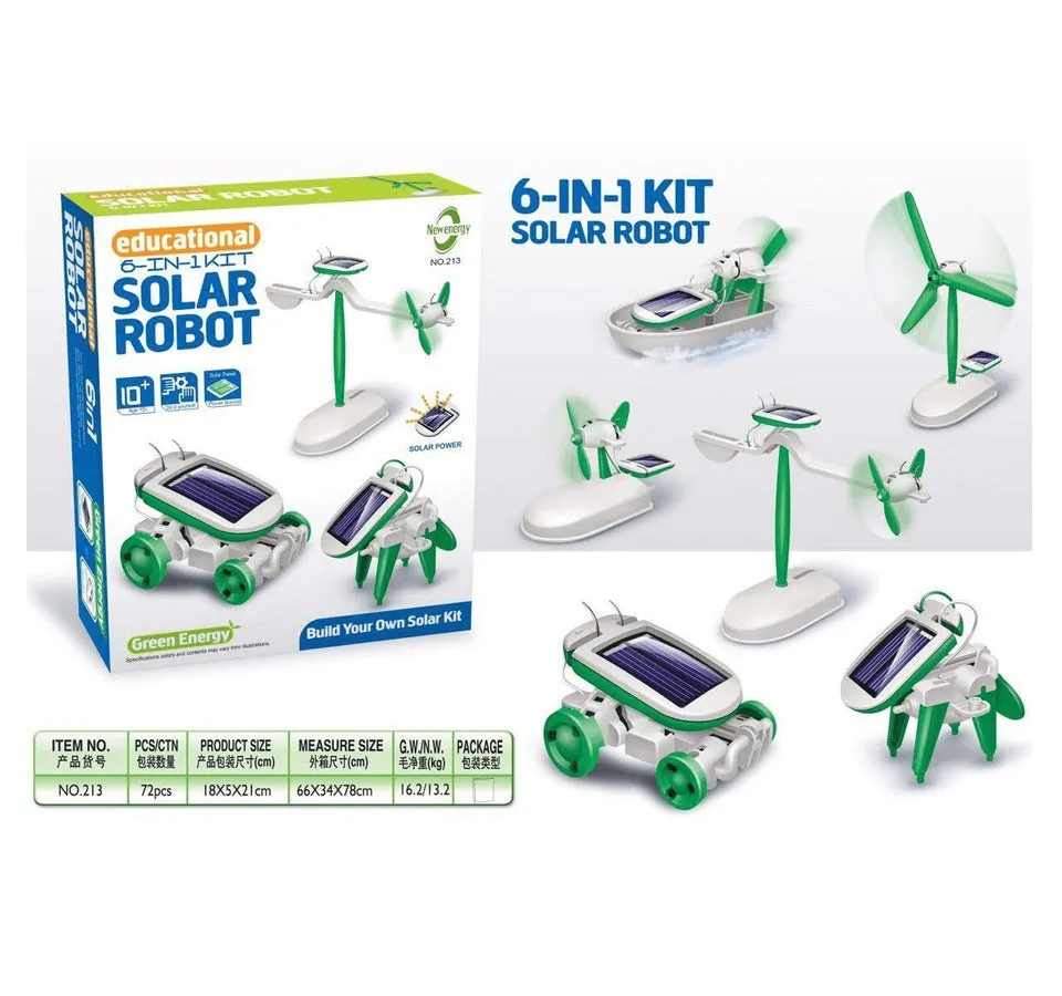 6 in 1 Smart Solar Robot Experiment Kit