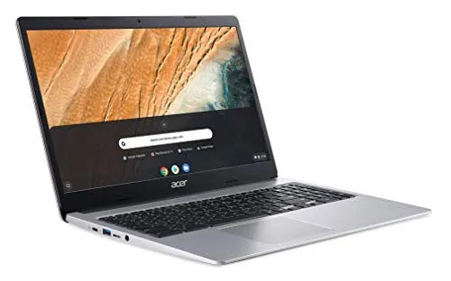 Acer Chromebook 315 15.6" HD Intel N4000 4GB RAM 32GB eMMC Webcam BT Chrome OS   Protective Sleeve, Silver (NX.HKBAA.002)