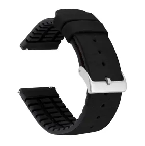 Amazfit Bip | Leather and Rubber Hybrid | Black