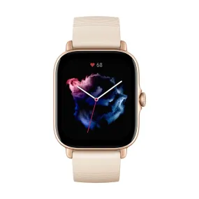 Amazfit W2035OV2N smartwatch / sport watch 4.45 cm (1.75") AMOLED 42 mm Digital 390 x 450 pixels Touchscreen Ivory GPS (satellite)