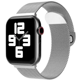 Apple Watch 41mm / 40mm / 38mm | Milanese Magnetic Watch Band |Silver