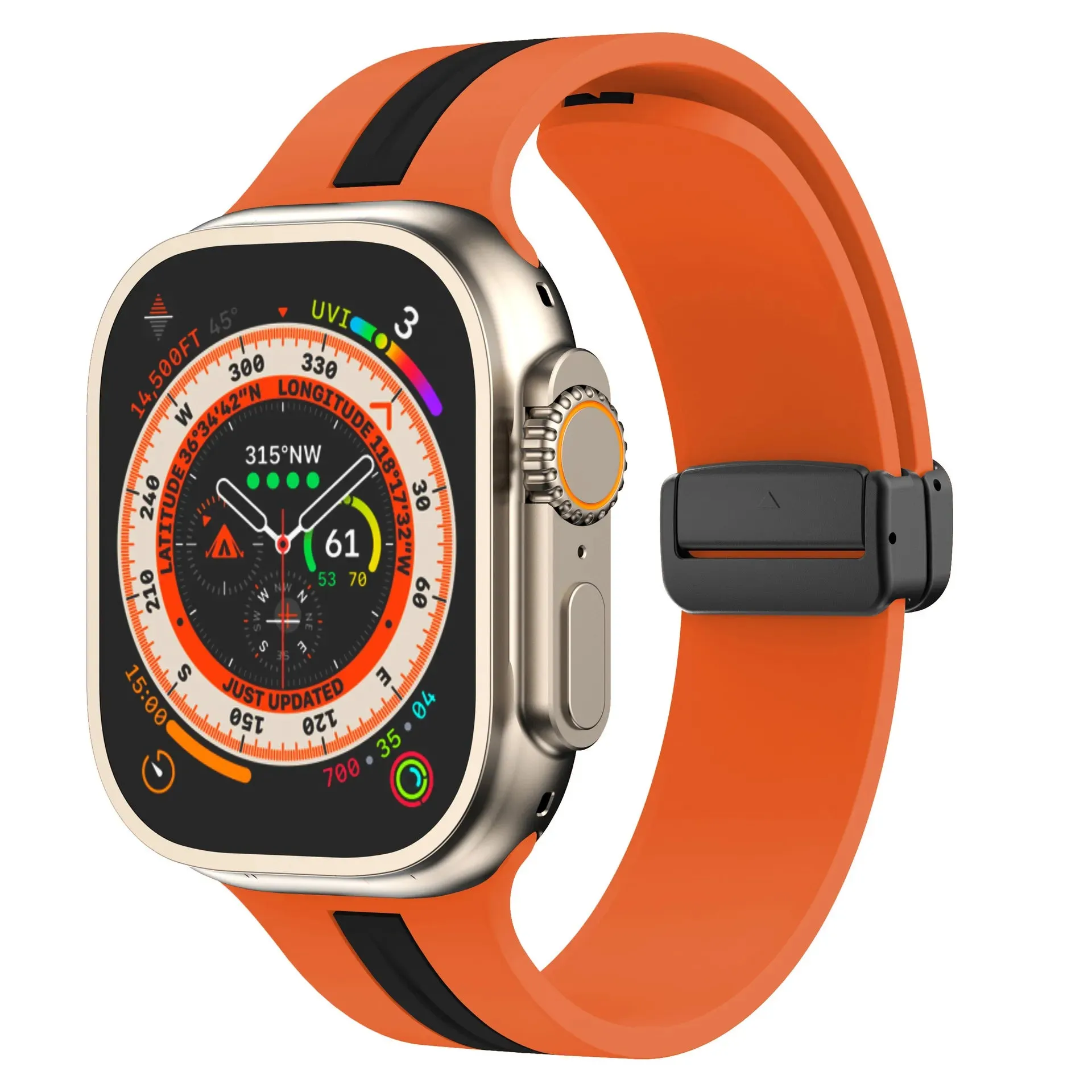 Apple Watch Magnetic Buckle Silicone Band | M01