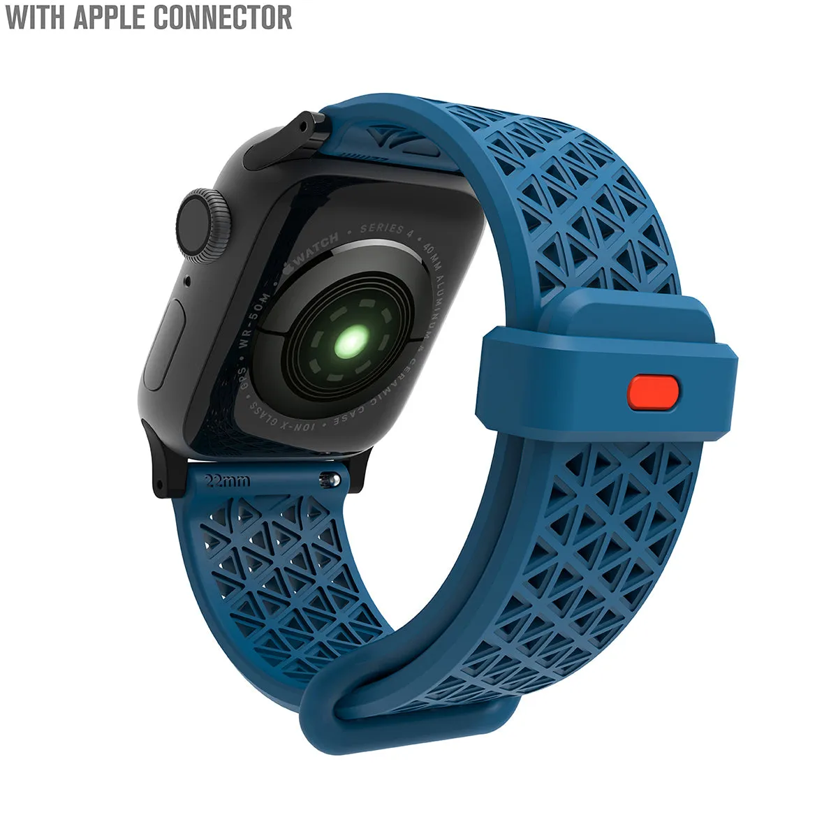 Apple Watch Series 9/8/7/6/5/4/SE (Gen 2/1), 38/40/41mm - Sports Band with Apple Connector