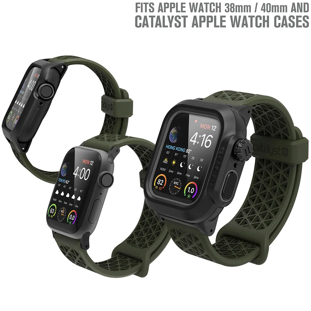 Apple Watch Series 9/8/7/6/5/4/SE (Gen 2/1), 38/40/41mm - Sports Band with Apple Connector