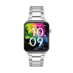 Armitron Connect 42/1007SVSVWM Unisex Matrix Smartwatch - Amoled Display - Silver-Tone Metal Band