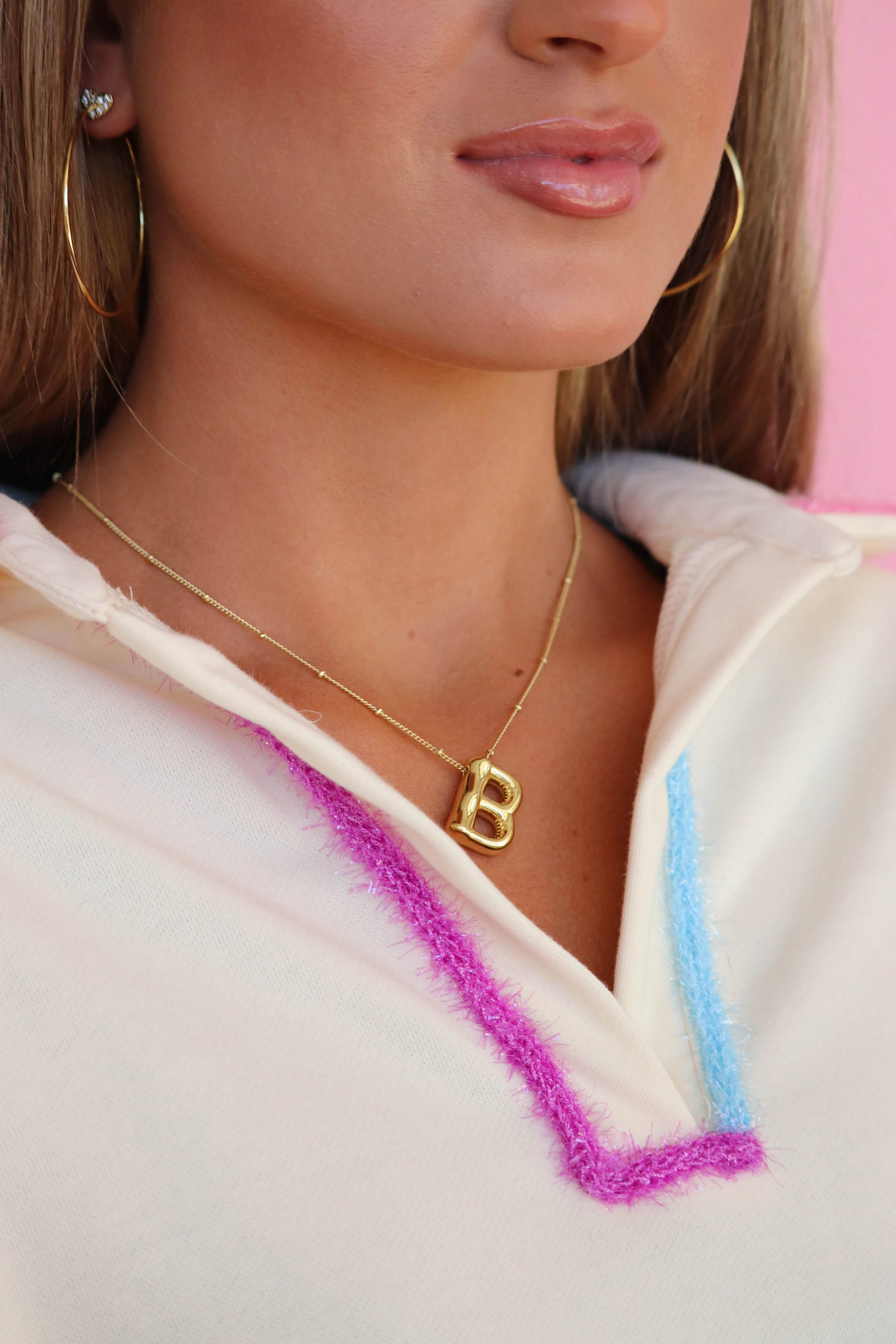 Balloon Initial Necklace