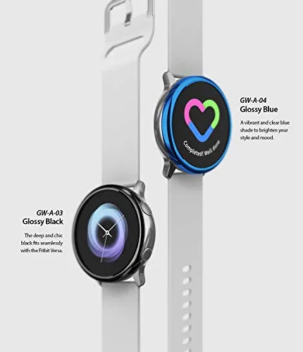 Bezel Styling Cover for Galaxy Watch Active (2019) - Glossy Black [Stainless Steel]