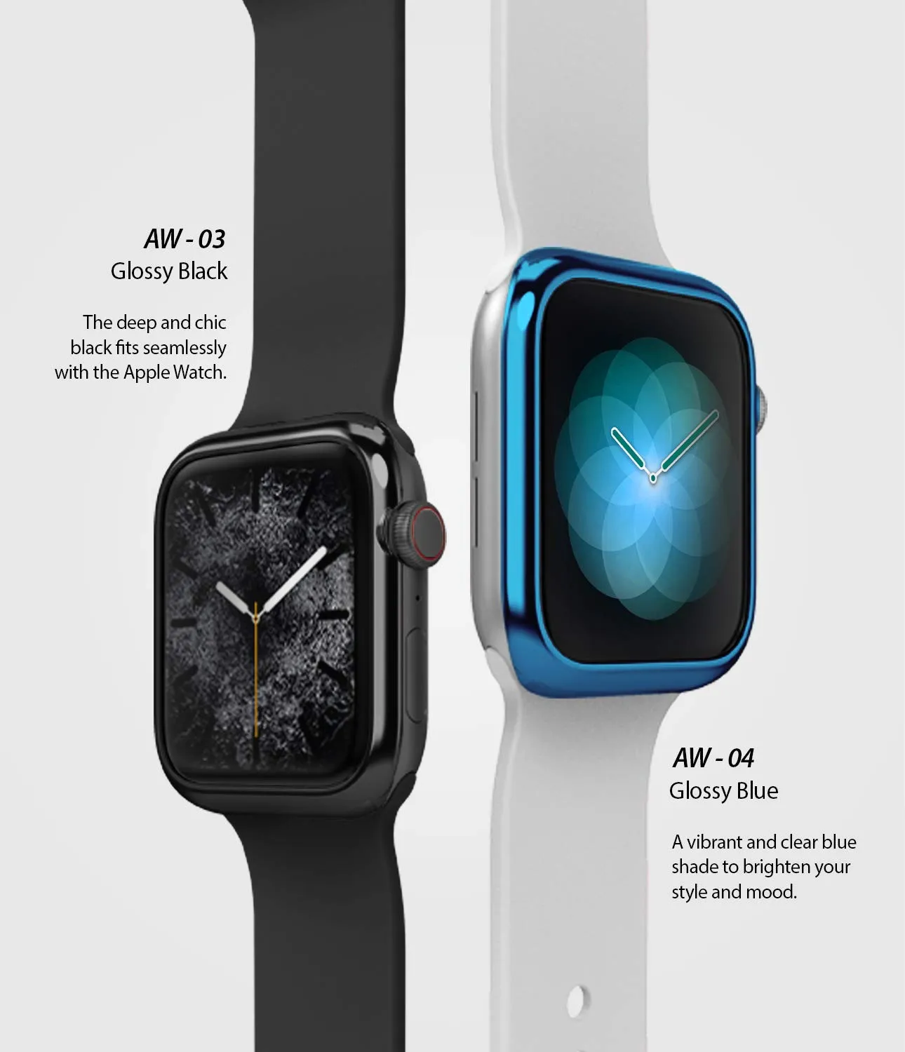 Bezel Styling for Apple Watch 42mm for Series 3 / Series 2 / Series 1 -  Glossy Blue (AW3-42-04) [Stainless Steel]