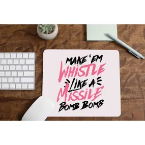 Black Pink Mousepad - Whistle