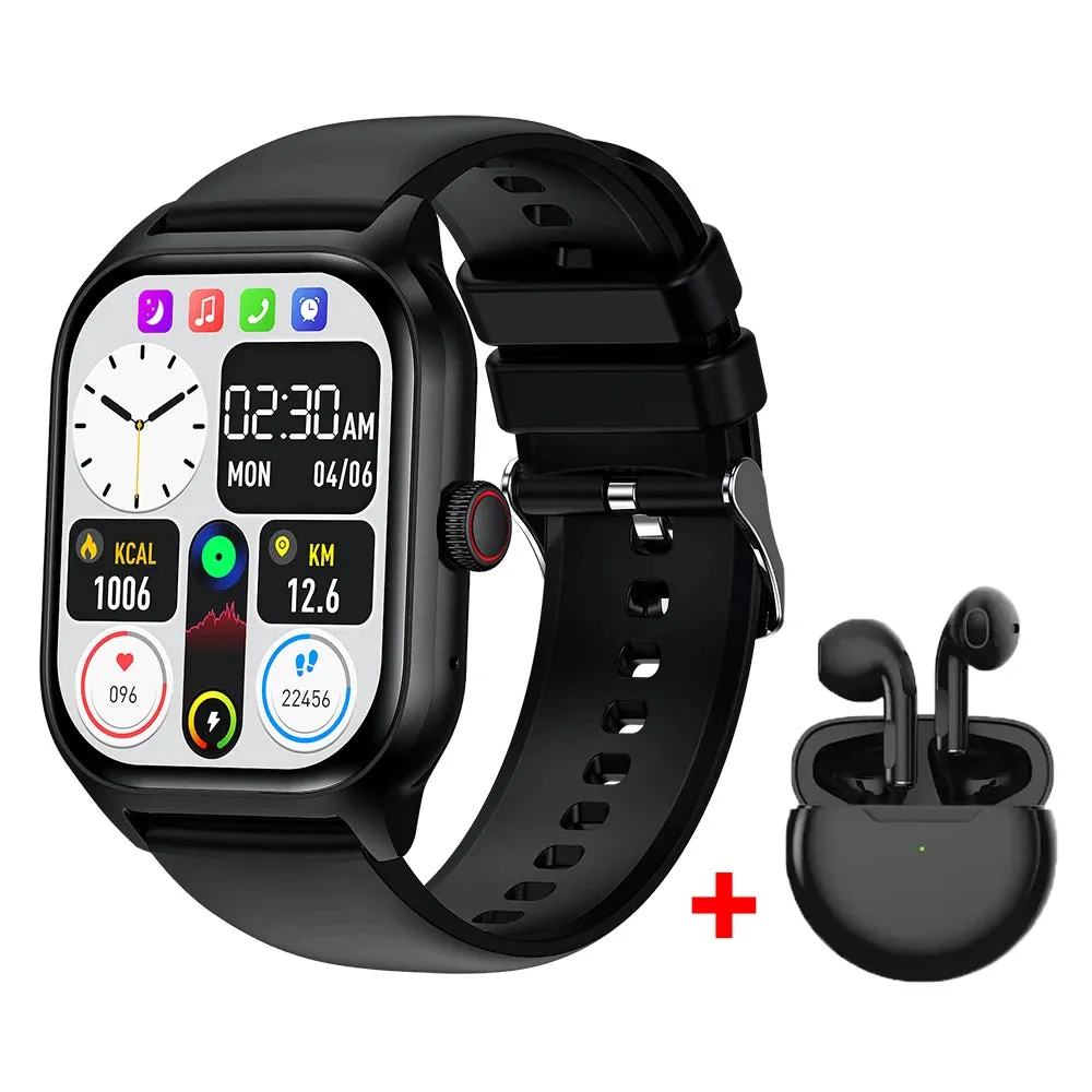 Bluetooth Call Smartwatch 2024 with Women's  Period Tracking - Waterproof Unisex Design Touch Dial Music Fitness Tracker Sports Watches   Android & IOS Compatible, Various Social Media Supporter - Perfect Gift for All