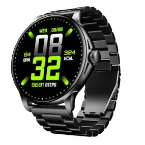 boAt Newly Launched Lunar Oasis w/ 1.43” AMOLED Display, Turn-by-Turn Navigation, Dynamic User Interface, QR Tray, Watch Face Studio, BT Calling, Emergency SOS Smart Watch for Men & Women(Steel Black)