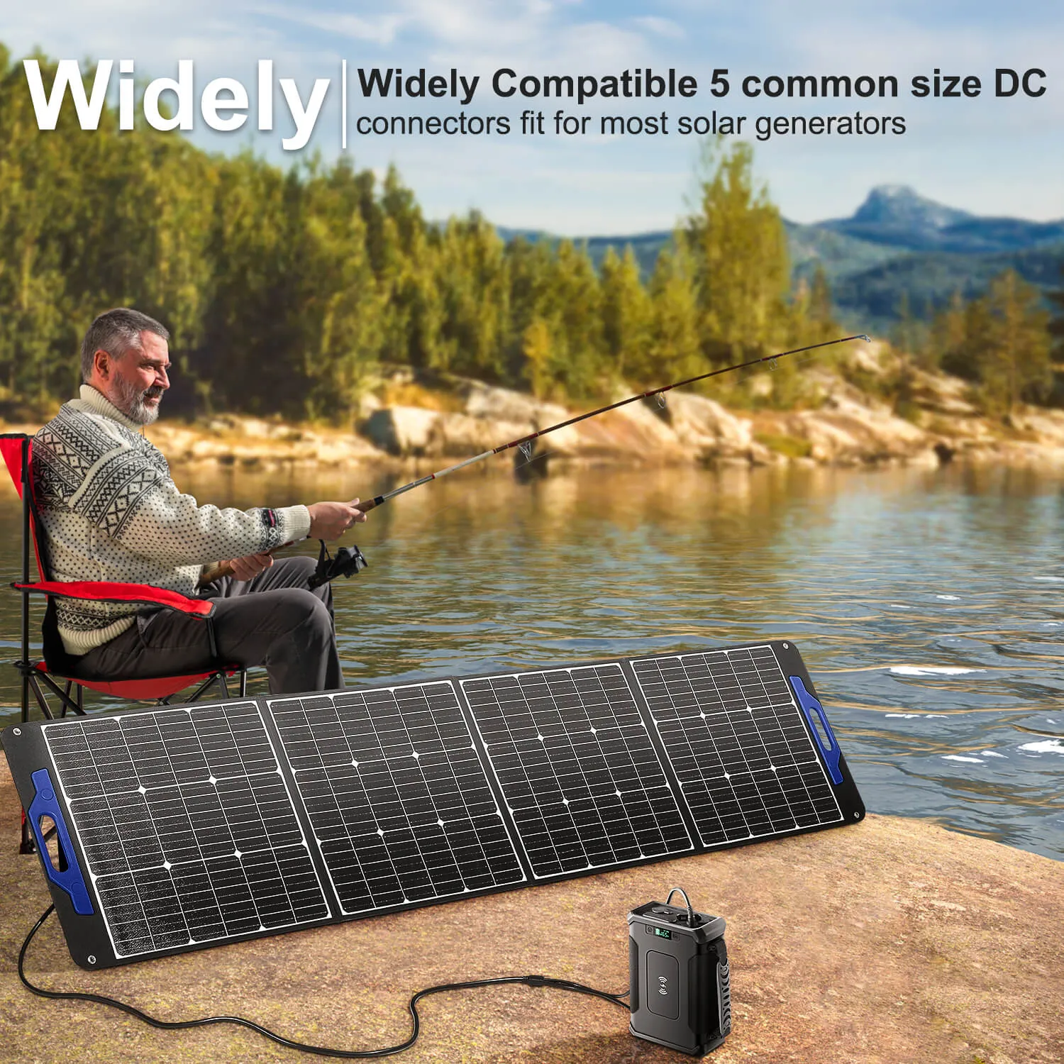 BODEGAcooler 200W Portable Solar Panel Eco-Friendly Source