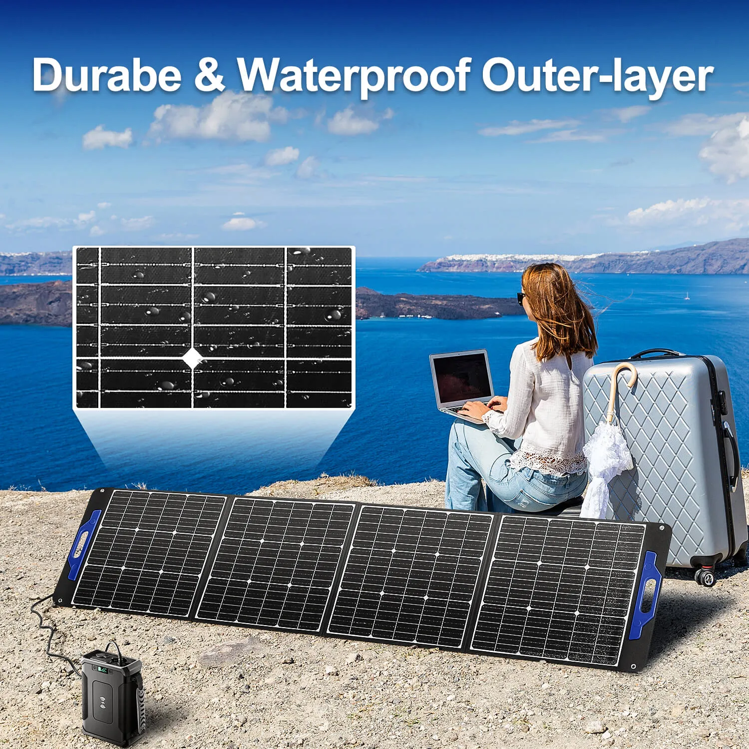 BODEGAcooler 200W Portable Solar Panel Eco-Friendly Source