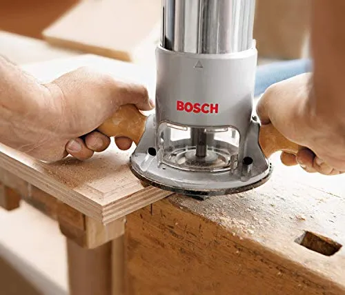 Bosch 1617EVSPK Wood Router Tool Combo Kit - 2.25 Horsepower Plunge Router & Fixed Base Router Kit with a Variable Speed 12 Amp Motor