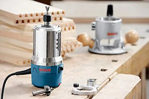 Bosch 1617EVSPK Wood Router Tool Combo Kit - 2.25 Horsepower Plunge Router & Fixed Base Router Kit with a Variable Speed 12 Amp Motor