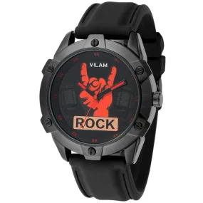 Brand New Cool Rock Man Fingers Model Design Fashion Trends Quality Rubber Band Japan Quartz Black Watch relogio masculino