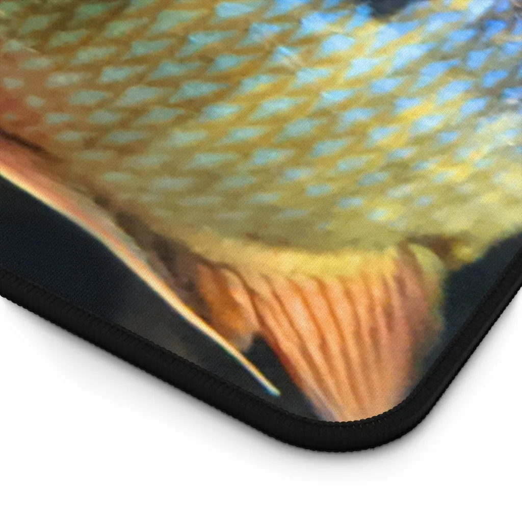 Brown and Orange Fish Desk Mat