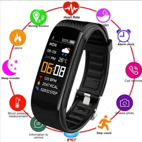 C5S Smart Bracelet HD Color Screen Brightness Adjustment Bluetooth Sports Bracelet