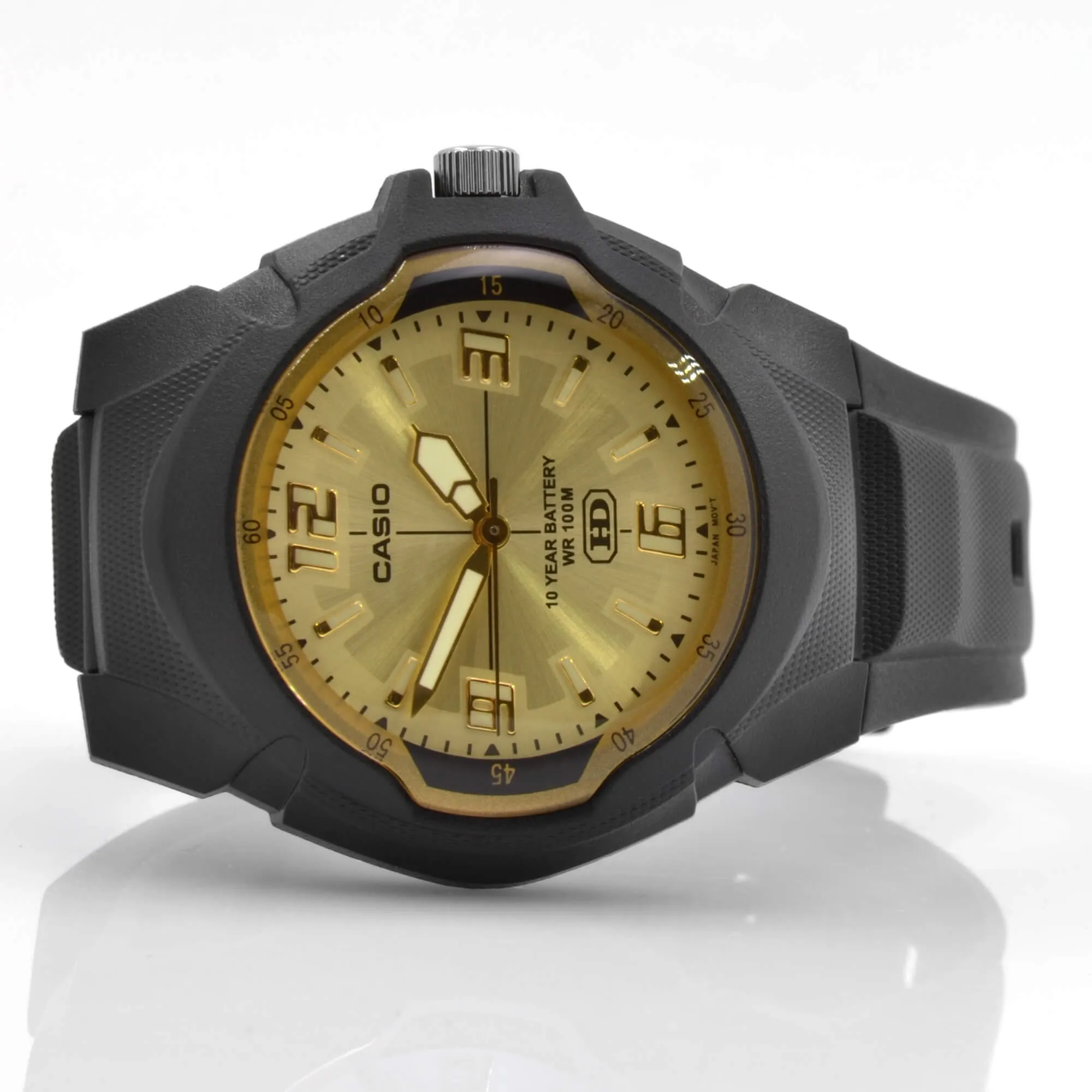 Casio Black Resin Case Black Band Watch | MW-600E-9A