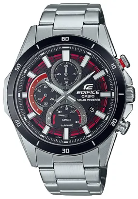 Casio Edifice EFS-S610DB-1A Solar Chronograph Stainless Steel Strap Watch For Men