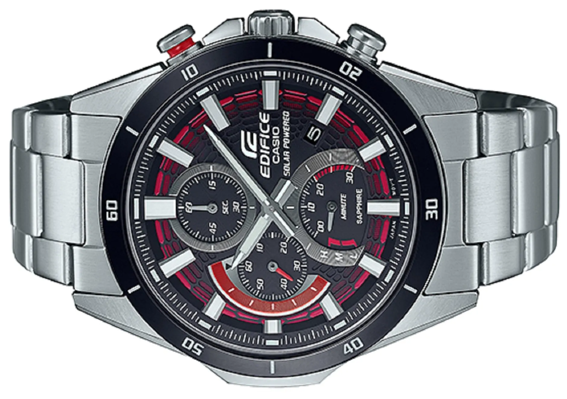 Casio Edifice EFS-S610DB-1A Solar Chronograph Stainless Steel Strap Watch For Men