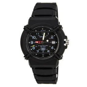 Casio Men's Classic Sports Black Dial Black Resin Watch | HDA600B-1B