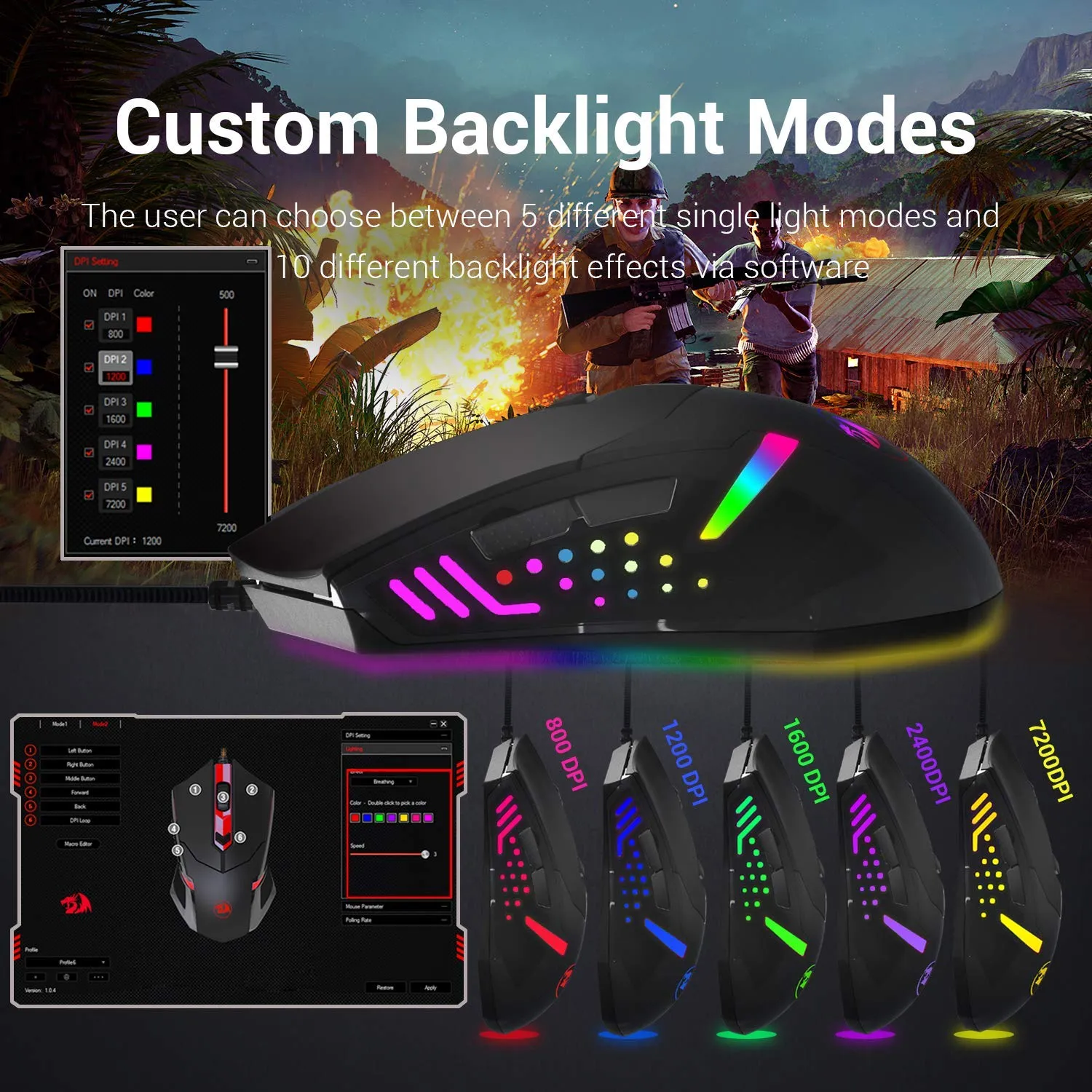 CENTROPHORUS M601 RGB Wired Mouse