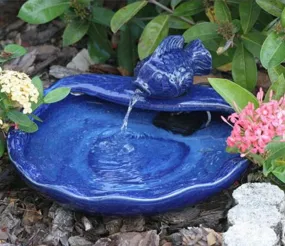 Ceramic Koi Solar Fountain