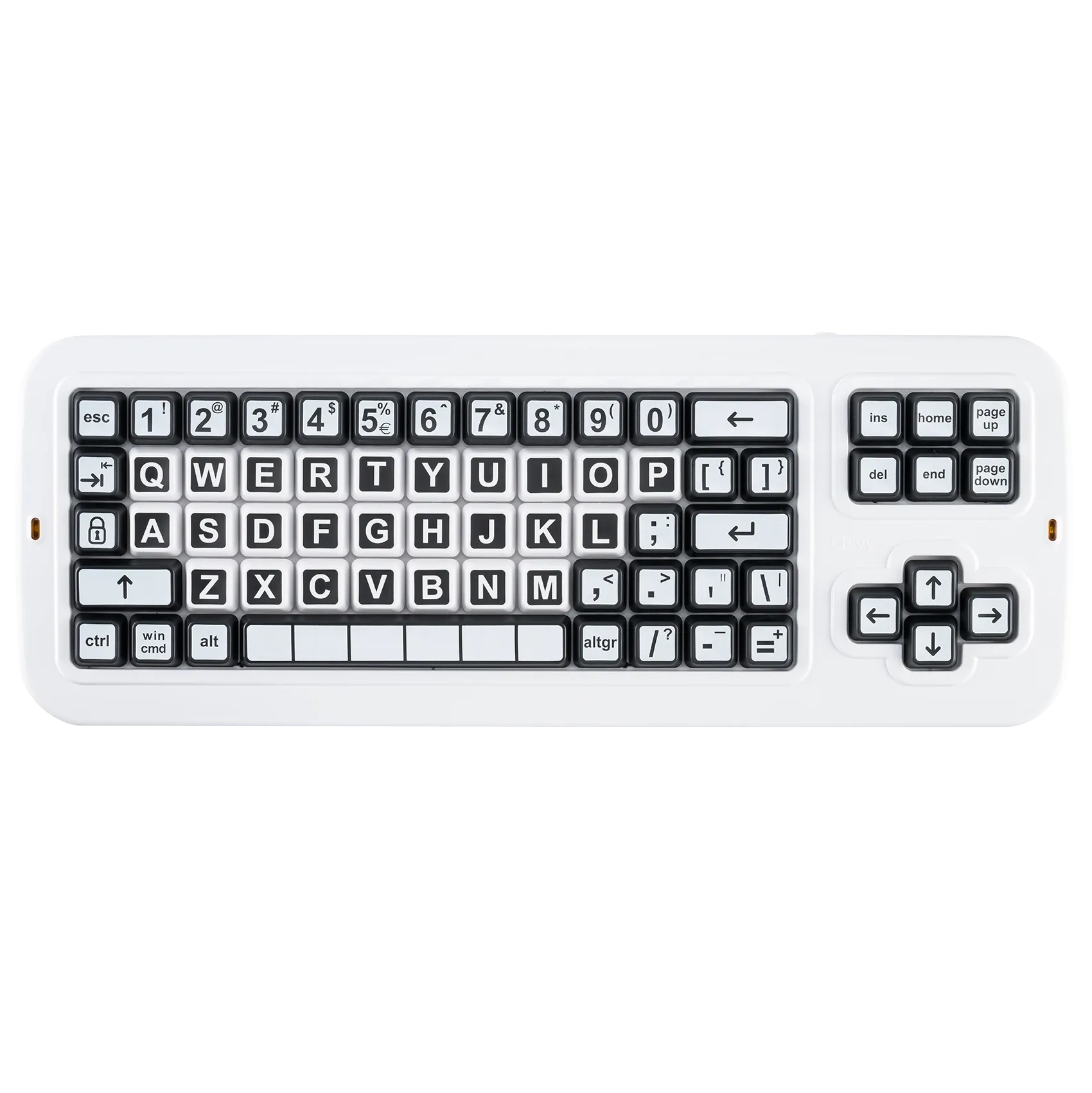 Clevy Contrast Keyboard - High Visibility