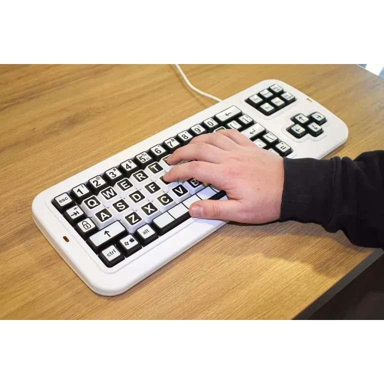 Clevy Contrast Keyboard - High Visibility