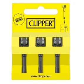 Clipper Lighters - Flint Stem System - 3pcs