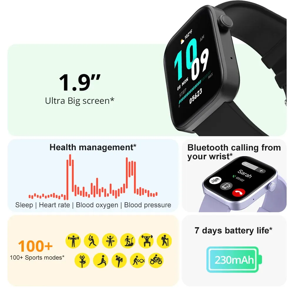 COLMI P71 Waterproof IP68 Voice Calling Smartwatch - Unisex Health Monitoring & Smart Notifications Voice-Activated Smart Watch - Elegant Gift for Your Loved Ones