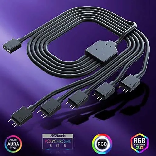 COOLER MASTER ARGB SPLITTER 1 TO 5 CABLE