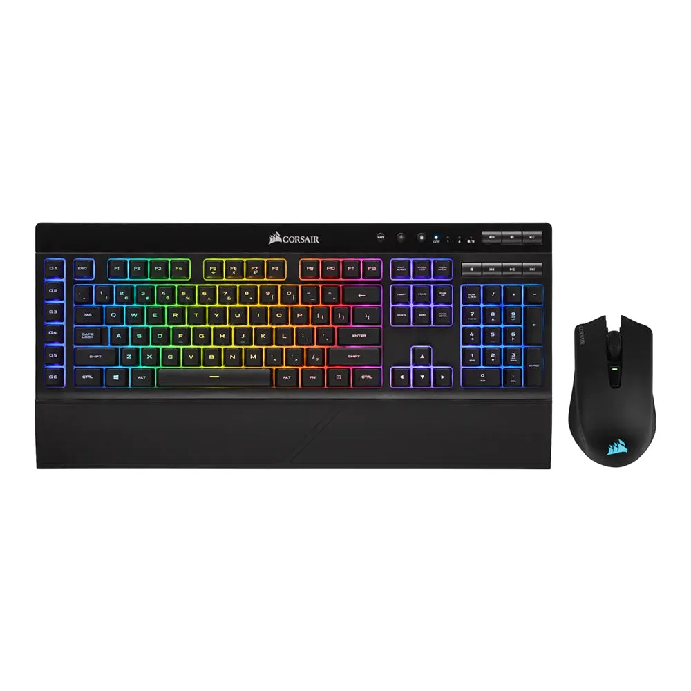 CORSAIR 2 in 1 Wireless Gaming Bundle with K57 Capellix RGB Gaming Keyboard with Rubber Domed Switches and Harpoon 10000 DPI RGB Gaming Mouse | CH-925C115-NA