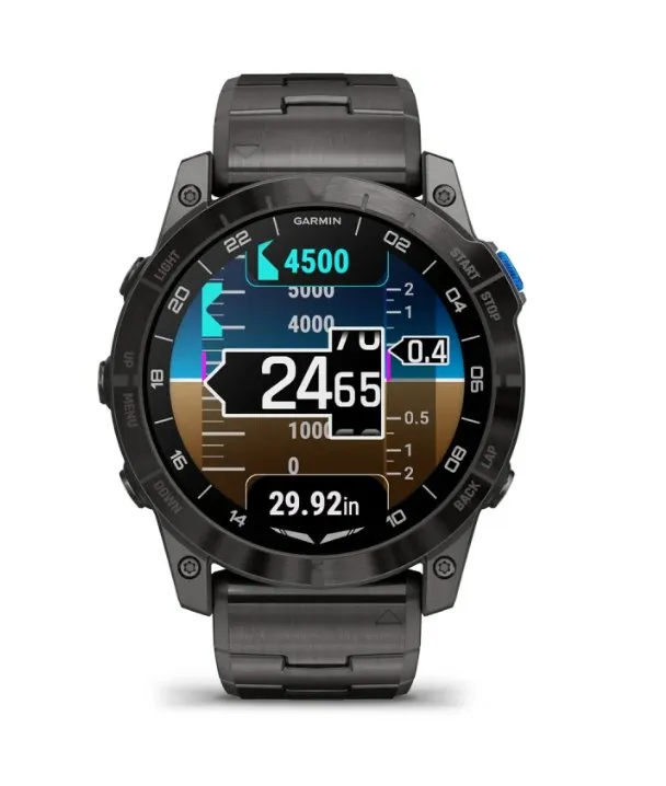 D2™ Mach 1 Pro Smartwatch Garmin con bracciale in titanio traspirante - 010-02804-81