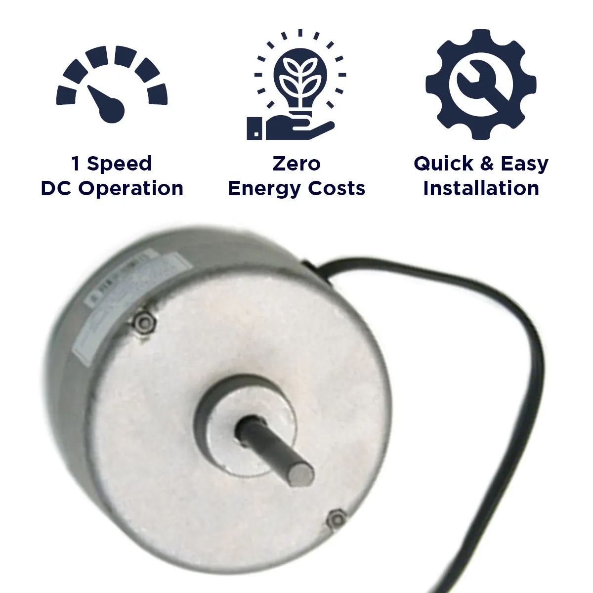 DC Motor for Solar Powered Attic Ventilators