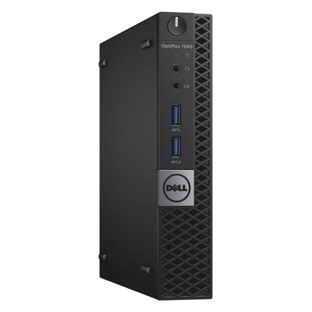 Dell OptiPlex 7040, Micro Desktop, Intel Core i7-6700T, 2.8GHz, 16GB RAM, 256GB SSD, Windows 10 Pro - Grade A Refurbished