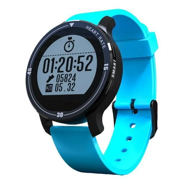 Deluxe Waterproof Sports Smartwatch with Heart Rate Monitor for Swimming Running Alarm & Weather