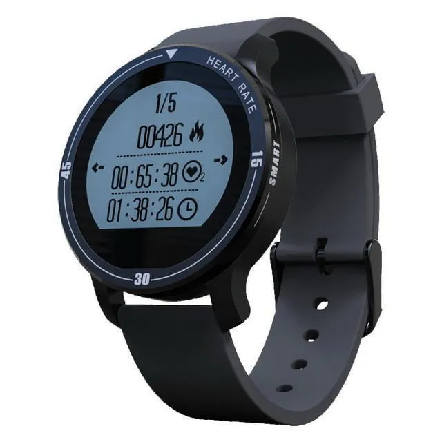 Deluxe Waterproof Sports Smartwatch with Heart Rate Monitor for Swimming Running Alarm & Weather