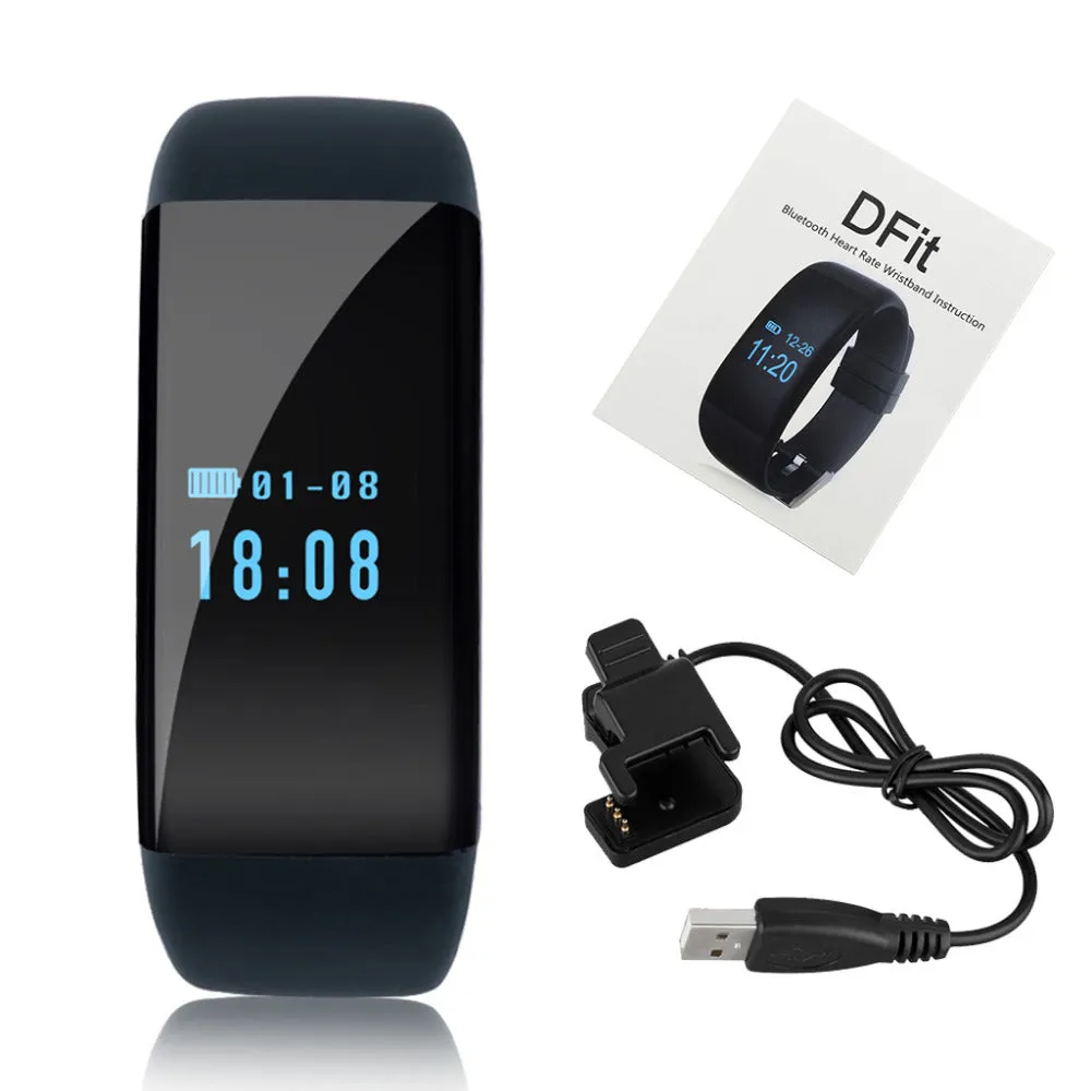 Diggro Dfit D21 Waterproof With Heart Rate Monitor Smart Wristband Sport Tracker for Android iOS